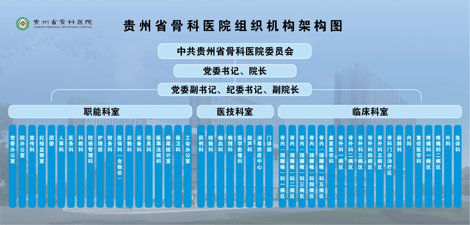北京积水潭医院贵州医院组织架构图