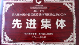 我院获 “第九届民族运动会承办工作先进集体” 荣誉称号